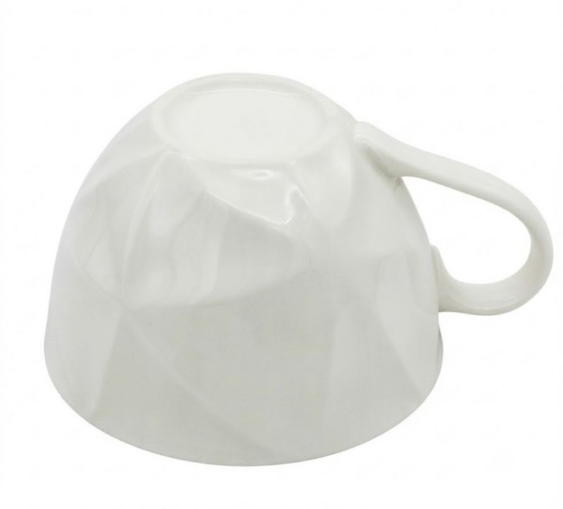 Šálka s podšálkou 220 ml 2+2 sada, jemný 3D reliéf