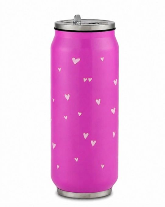 Termohrnček so slamkou 500 ml nerez, jednorožec ružový NAVA