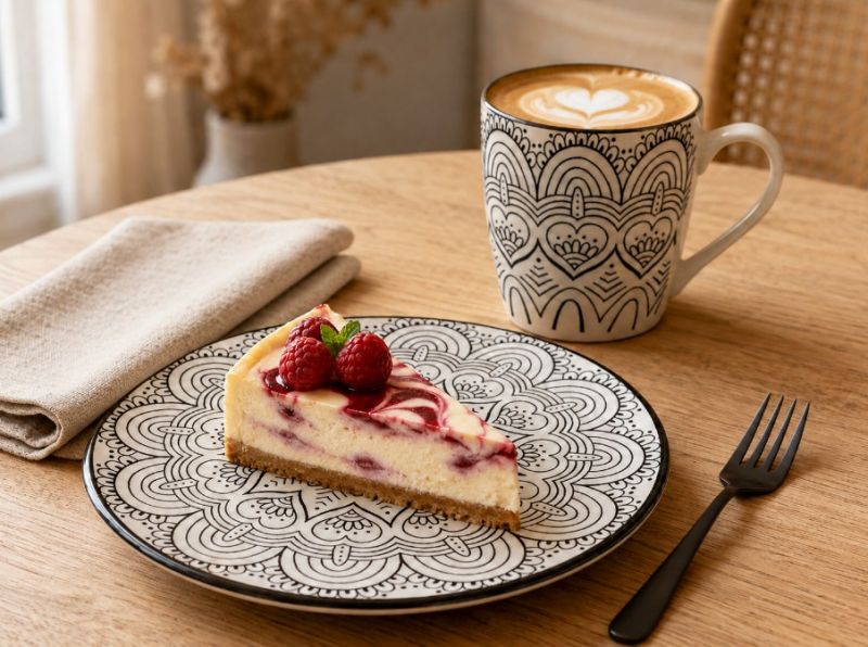 Tanier plytký porcelánový 19cm Maya NAVA, dezertný foto3
