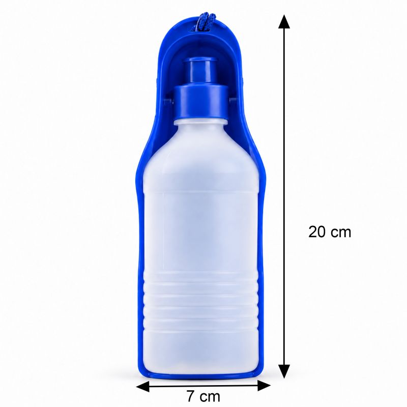Fľaša s miskou pre psa, prenosná 0,25L foto3