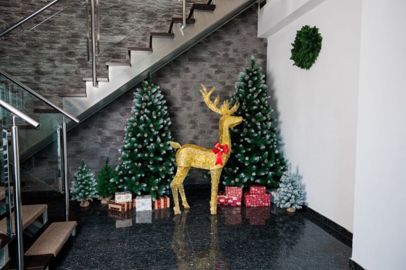 Dekorácia jeleň, sob, 150 LED teplá biela, IP44, exteriér, 70x28x150cm MagicHome Vianoce foto2