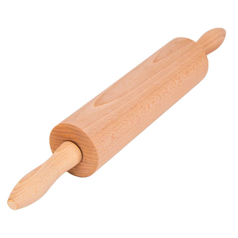 Kinekus Drevený valček na cesto, celková dĺžka 45cm, priemer 6cm