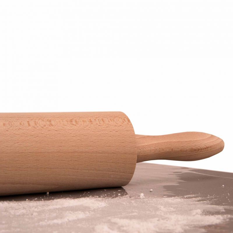 Kinekus Drevený valček na cesto, celková dĺžka 45cm, priemer 6cm