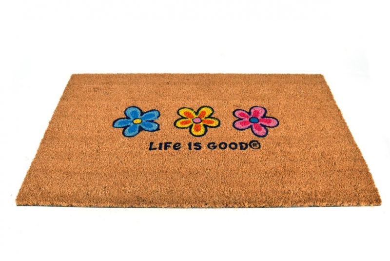 Kinekus Rohož 45x75 cm PVC + kokosová KVETY