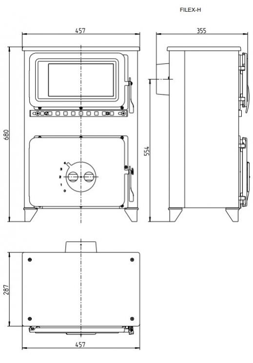 Krbové kachle FILEX-H,  5 kW