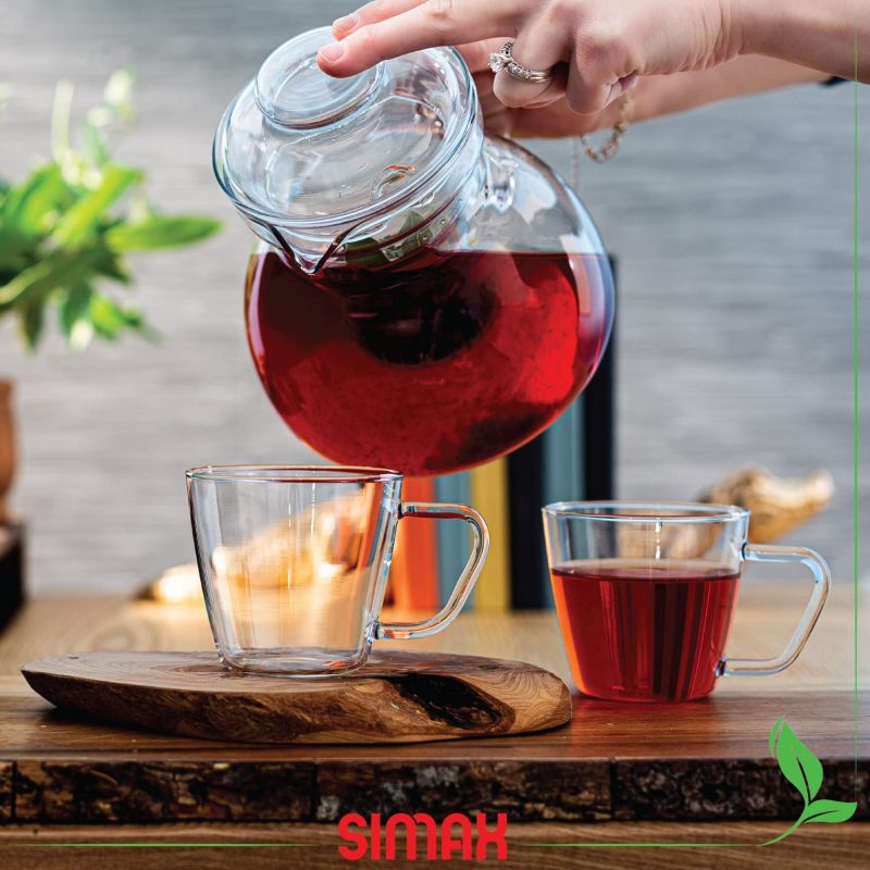 Kanvica sklenená, čajník, objem 0,6L, JANA, bez sitka foto2