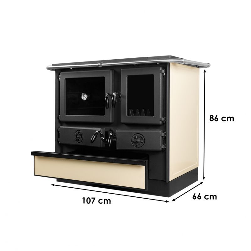 Kinekus SPORÁK MAGNUM EXKLUSIVE, 9,5 kW, krémový, ľavý