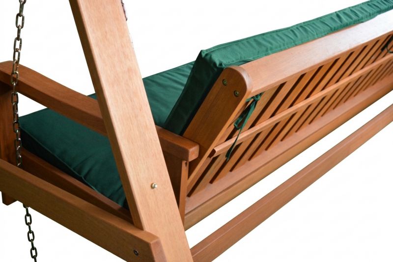 Kinekus Drevená hojdačka sklápateľná, KIARA, vyklápateľná s poduškou