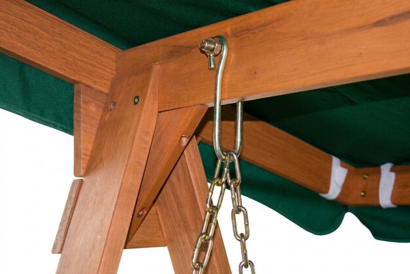 Kinekus Drevená hojdačka sklápateľná, KIARA, vyklápateľná s poduškou
