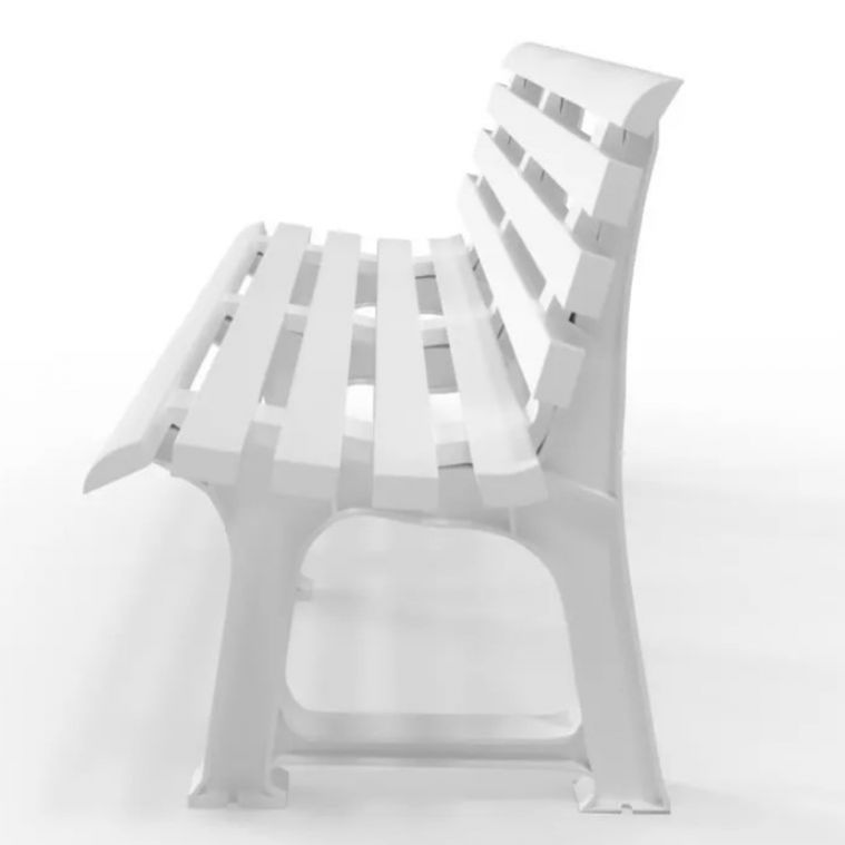 Kinekus Lavica biela, plastová, 145x49x74cm, ORCHIDEA