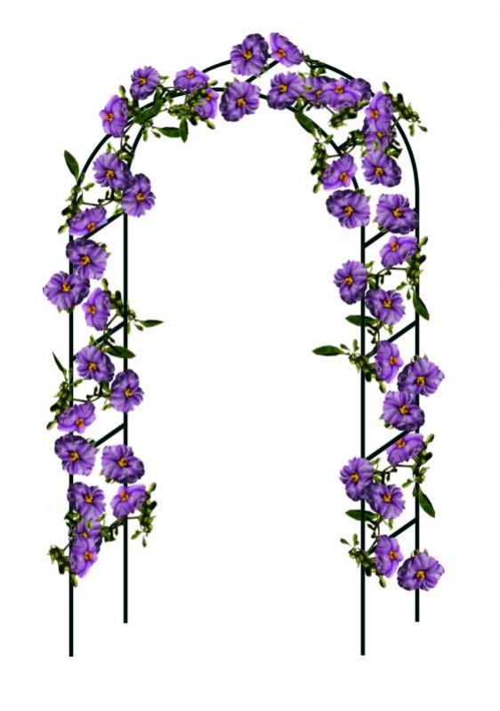 Pergola záhradná, kovová, 240x140cm