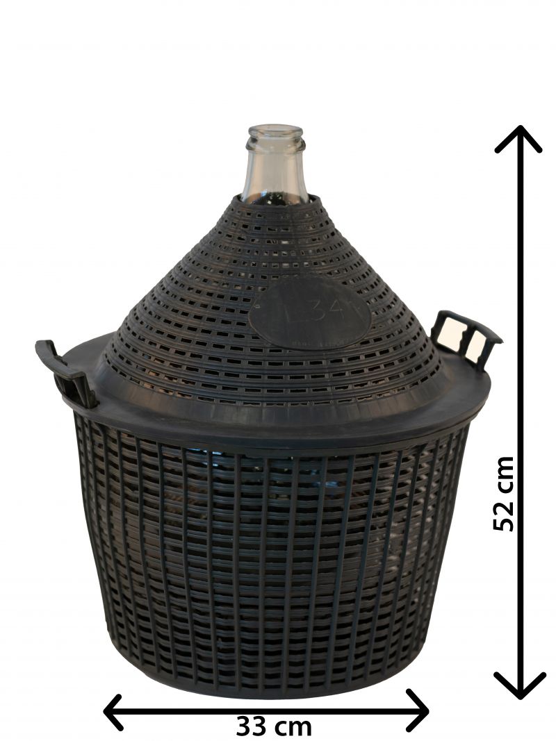 Kinekus Demižón 25L, sklo, plastový