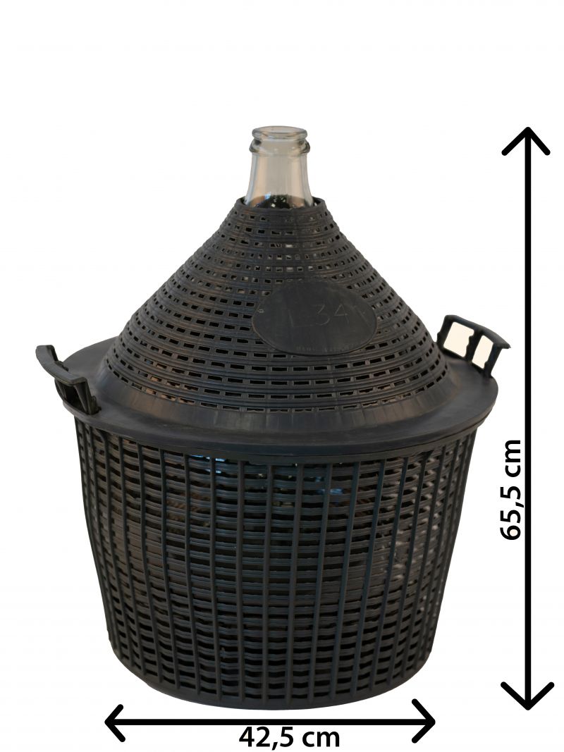 Kinekus Demižón v plastovom obale, sklenený, objem 54l