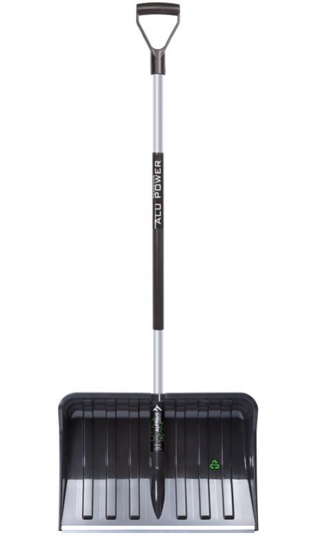 Odhŕňač/lopata na sneh s hliníkovou násadou, plastová, šírka 55cm, ALPINUS