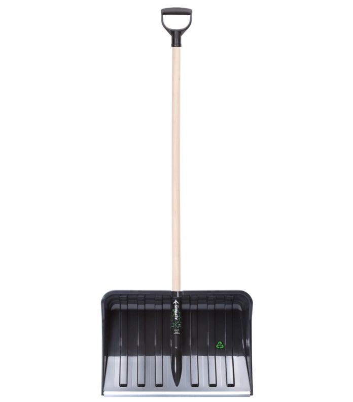 Odhŕňač na sneh, plastový, s drevenou násadou, šírka 55cm, ALPINUS ECO
