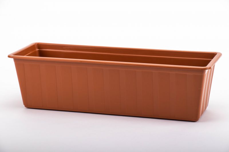 Kinekus Truhlík plastový, dĺžka strany 50cm, terakota