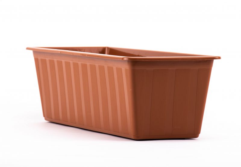 Kinekus Truhlík plastový, dĺžka strany 50cm, terakota