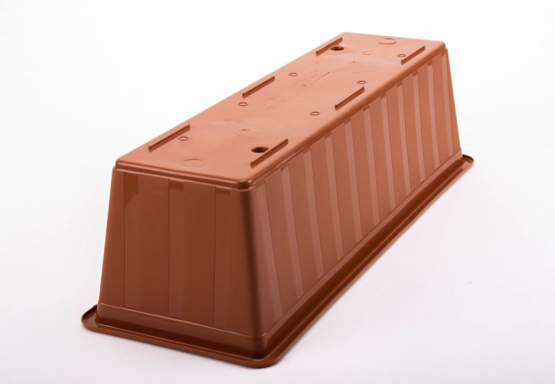 Kinekus Truhlík plastový, dĺžka strany 50cm, terakota