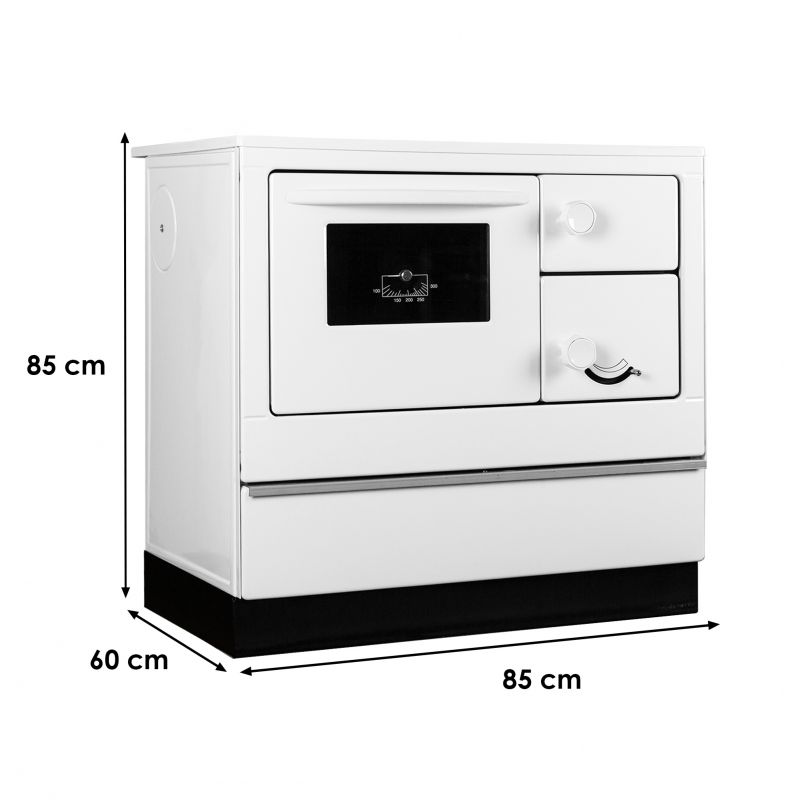 THORMA Sporák EKONOM 85/FIKO DELUXE, 7kW, biely, ľavý