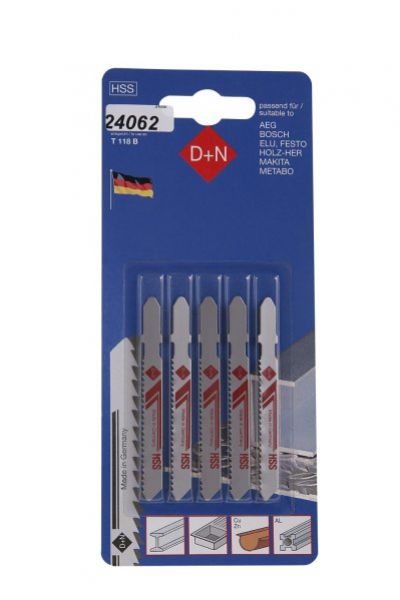 Kinekus Plátky do priamočiarej píly HSS 50/1mm, 5ks