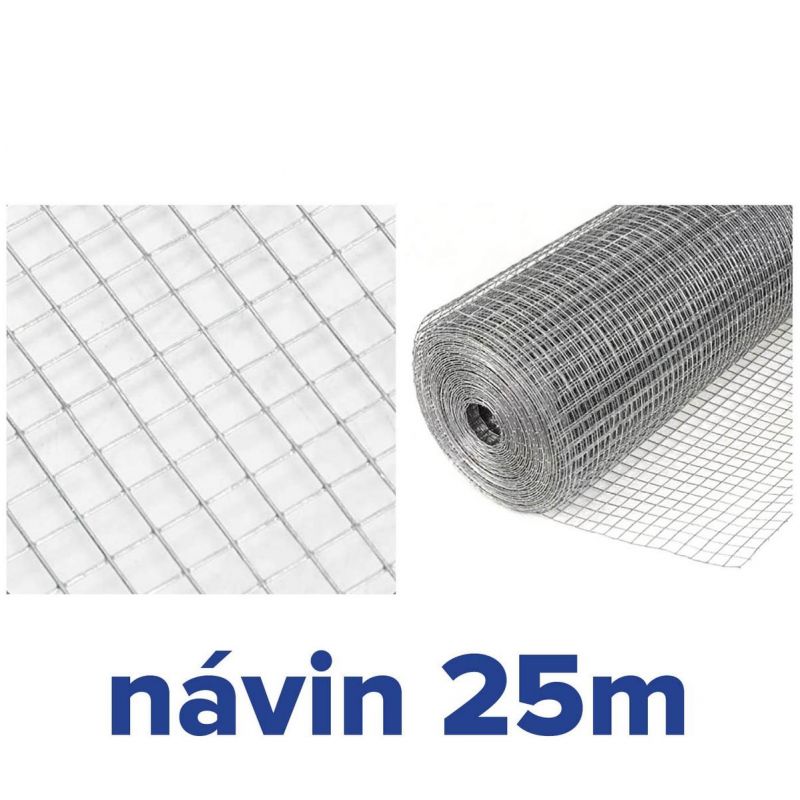 Kinekus Pletivo štvorcové zvárané, pozinkované, 25x25mm/2x1000mm, 25m