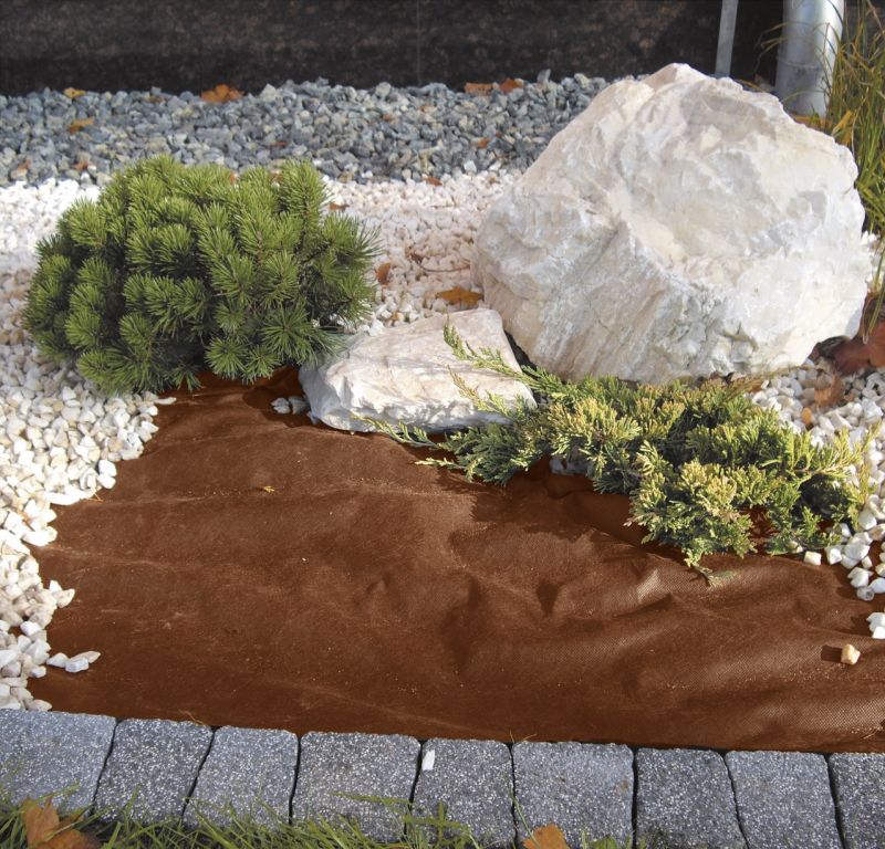 GARDENKUS Textília netkaná 1,6x5 m, 50 g/m², hnedá, GARDENKUS