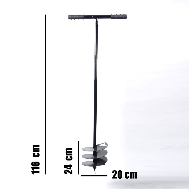 Kinekus Vrták zemný, kovový, priemer 200mm