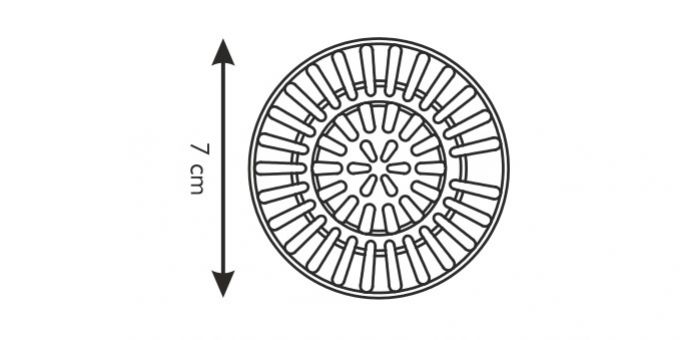 Kinekus Lapač nečistôt, priemer 7cm, nerezový