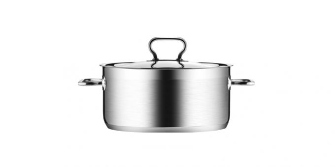 Kinekus Kastról nerezový s pokrievkou, 22cm/4L, HOME PROFI