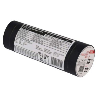 EMOS Páska izolačná PVC 15mm/10m, ČIERNA
