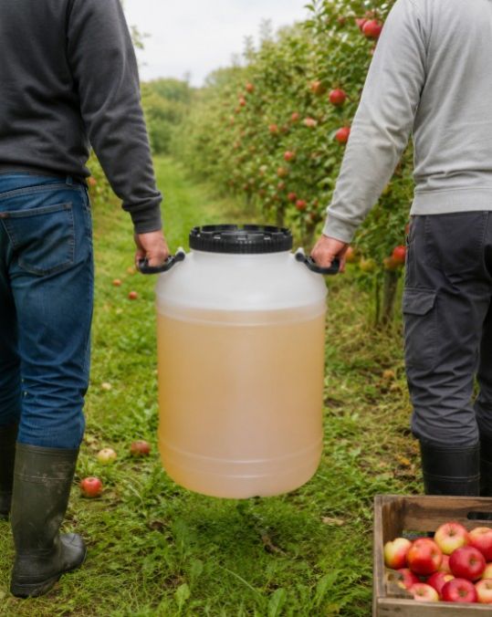 Kinekus Barel plastový objem 50L, veko na závit, nádoba na kvas, s rúčkami
