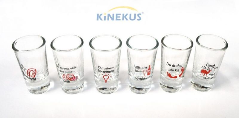 Kinekus Štamprlík sklenený, objem 25ml, sada 6ks