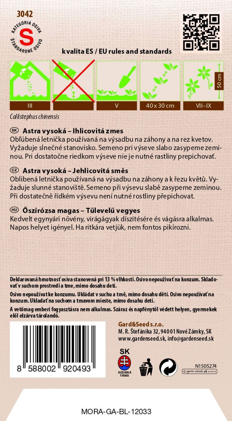 Kinekus ASTRA vysoká ihlicovitá zmes