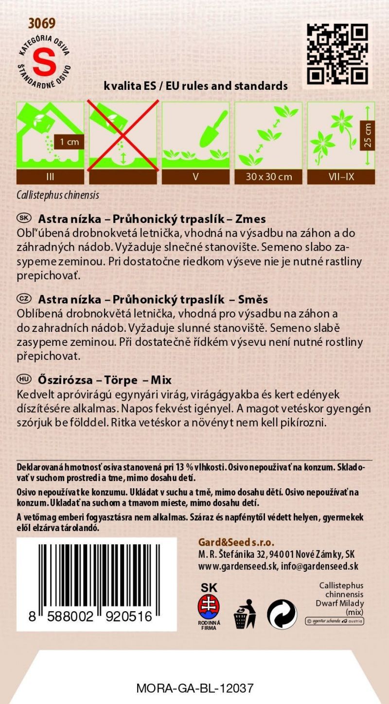 Kinekus Astra nízka Prúhonický trpaslík zmes