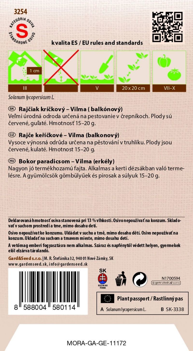 Kinekus Rajčiak kolíkový balkónový  VILMA