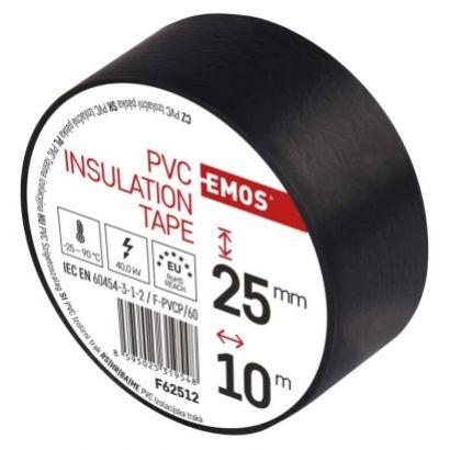 Emos Izolačná páska PVC 25mm / 10m čierna 2001251020