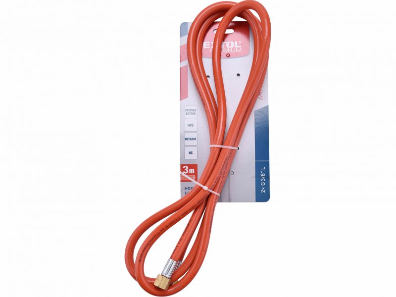 Extol Hadica plynová 3m, závit 3/8" 8848120