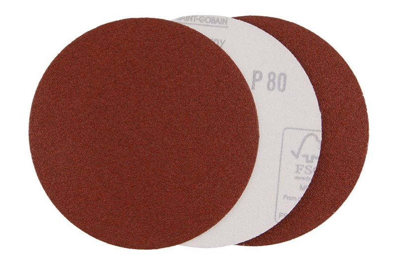 Kinekus Papier brúsny, suchý zips, priemer 125mm, hrúbka 80, sada 3ks