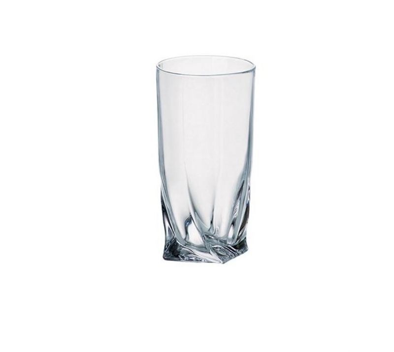 Kinekus Sklenený pohár na vodu long, objem 350ml, 6ks sada, QUADRO BOHEMIA