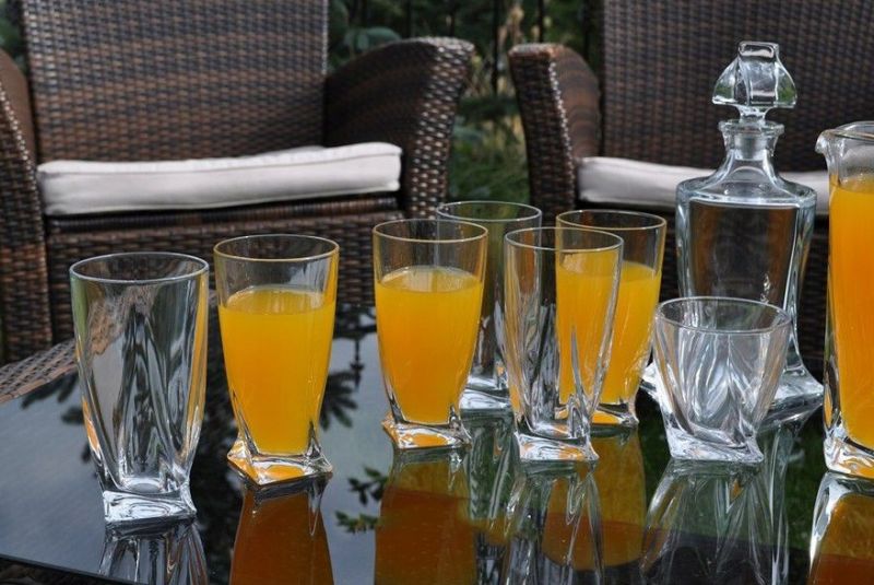 Kinekus Sklenený pohár na vodu long, objem 350ml, 6ks sada, QUADRO BOHEMIA