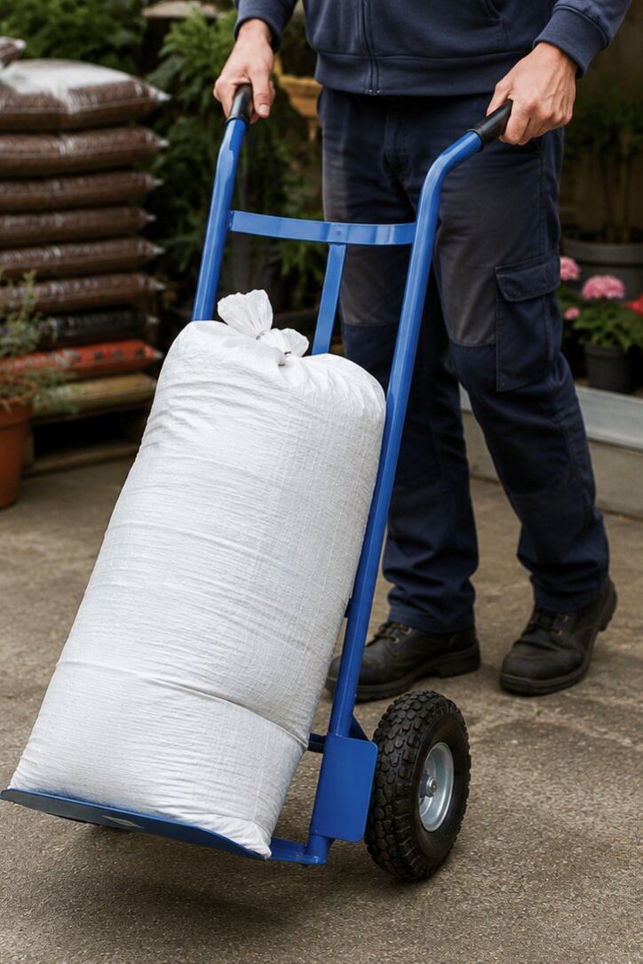 Vozík RUDLA, do 200kg, plné kolesá foto2