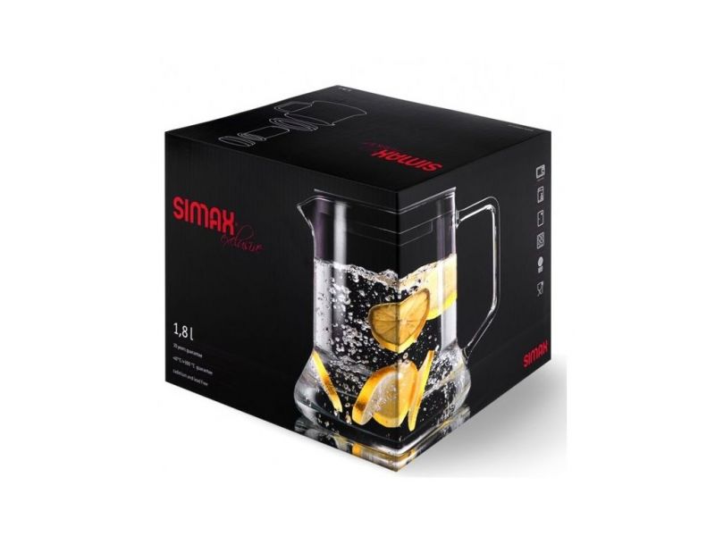 Kanvica sklenená, čajník, 1,8L, LOOK s nerezovým sitkom foto2