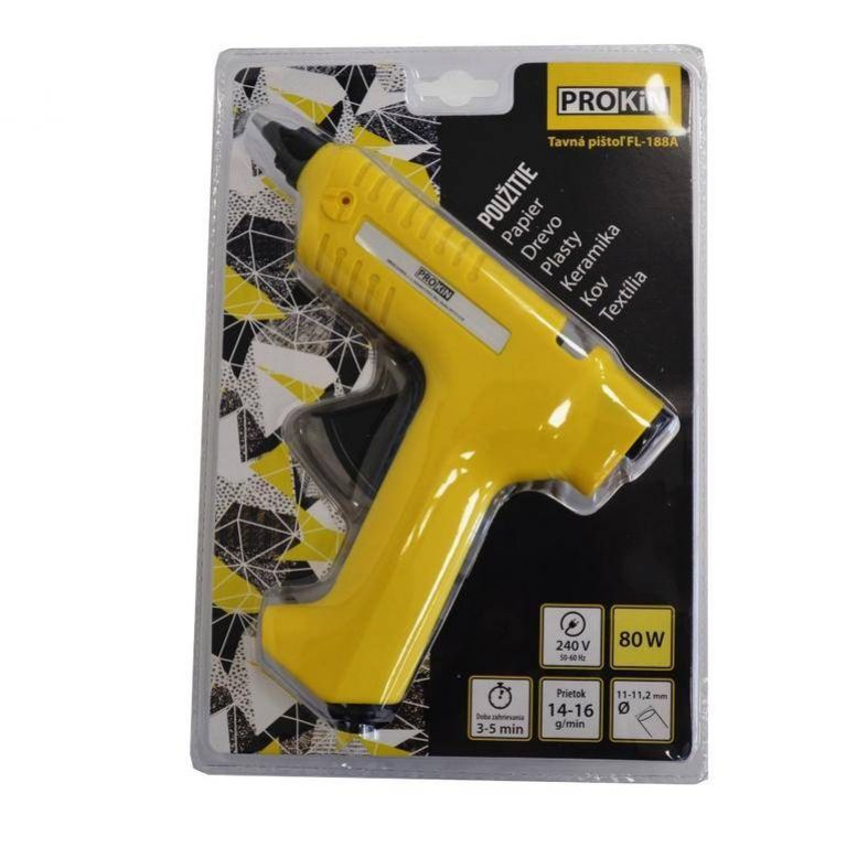Kinekus Tavná pištoľ PROKIN, 80W, FL-188A, priemer 11mm