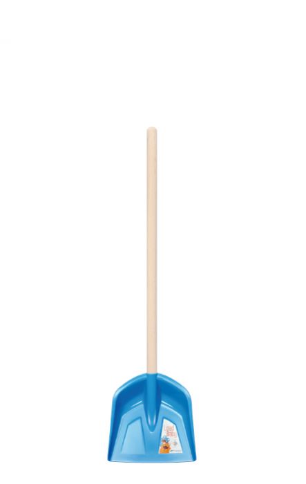 Kinekus Lopata detská, plastová, drevená násada, mix farieb, 19x74cm