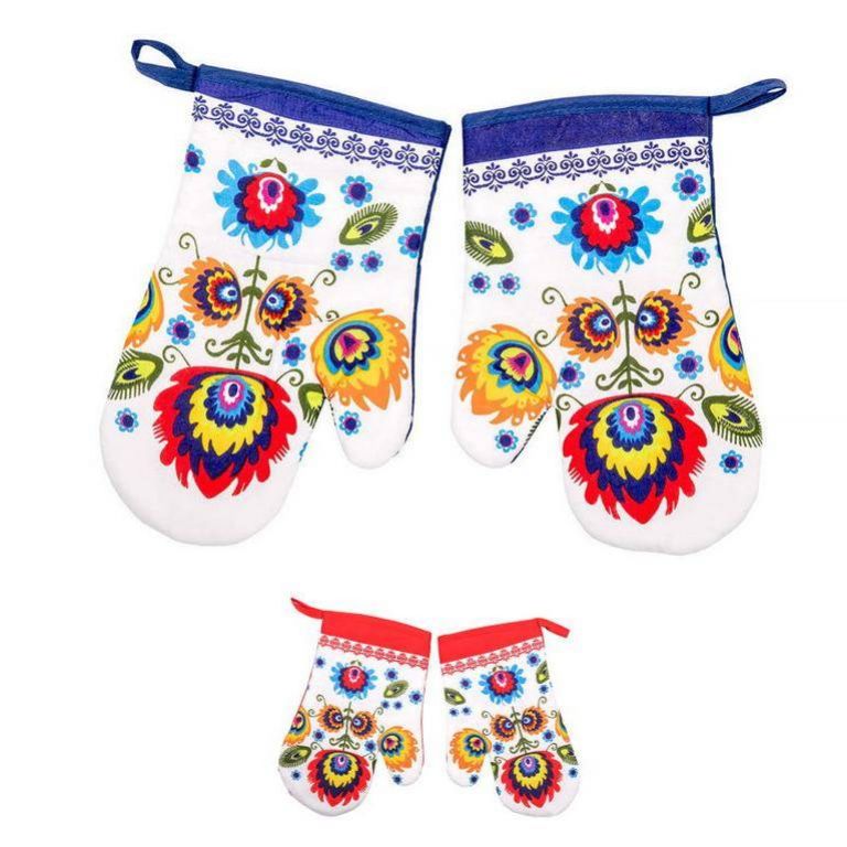 Kinekus Chňapka kuchynská, motív folklór, 2ks, sada s magnetom