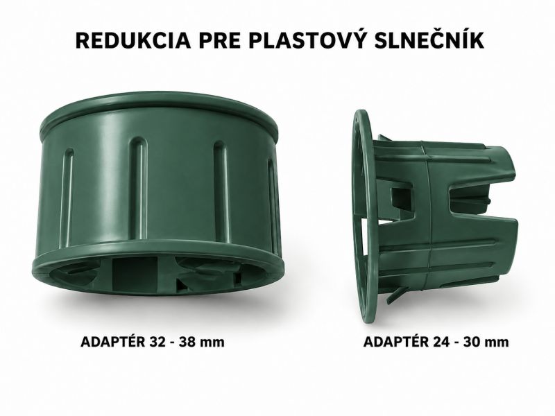 Kinekus Plastový podstavec pod slnečník, 39x39x13cm, zelený