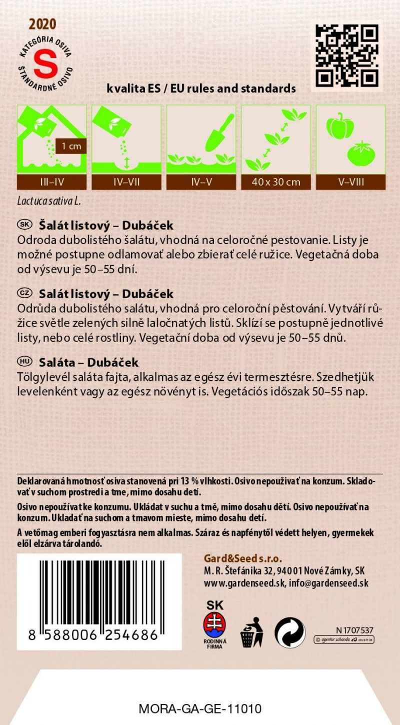 Kinekus Šalát listový DUBÁČEK