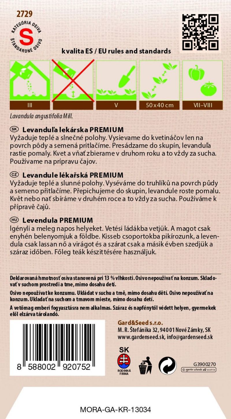 Kinekus Levanduľa lekárska, úzkolistá