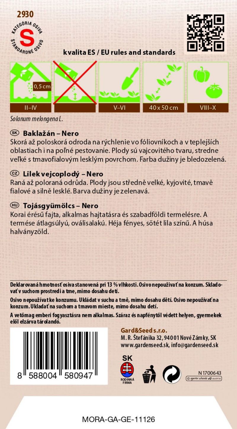 Kinekus Baklažán NERO