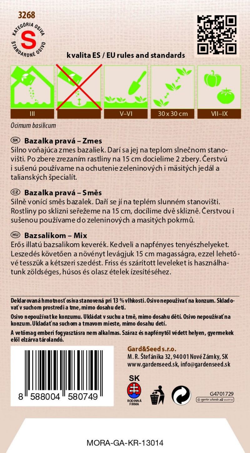 Kinekus Bazalka pravá zmes